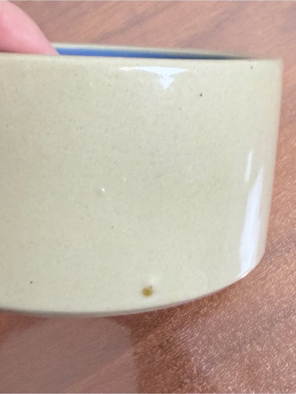 2 Vintage Bretby Stoneware Pet Bowls 5 inch Blue Interiors